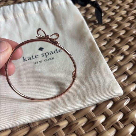 Kate Spade Rose Gold Bow Bangle - Picture 2 of 3